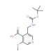 3-((tert-Butoxycarbonylamino)methyl)-5-methoxyisonicotinic acid (CAS 1138444-21-9) - chemical structure image
