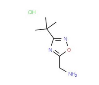 (3-tert-Butyl-1,2,4-oxadiazol-5-yl)methylamine hydrochloride - chemical structure image