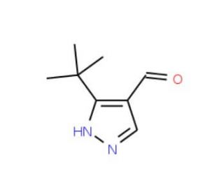 3-tert-Butyl-1H-pyrazole-4-carbaldehyde - chemical structure image