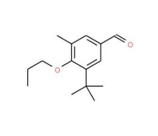 3-(tert-Butyl)-5-methyl-4-propoxybenzaldehyde - chemical structure image