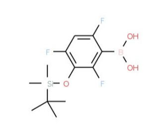 3-(tert-Butyldimethylsilyloxy)-2,4,6-trifluorophenylboronic acid (CAS 1072946-65-6) - chemical structure image