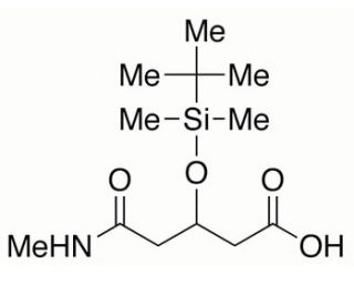 3-(tert-Butyldimethylsilyloxy)-5-(1-methylamino)-5-oxopentanoic Acid (CAS 1076199-66-0) - chemical structure image