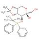 3-tert-Butyldiphenylsilyl-4,5-O-(1-methylethyldiene)-β-D-fructopyranose - chemical structure image