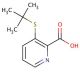 3-tert-Butylthio-2-carboxypyridine (CAS 178811-41-1) - chemical structure image