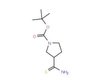 3-Thiocarbamoyl-pyrrolidine-1-carboxylic acidtert-butyl ester (CAS 122684-35-9) - chemical structure image