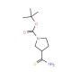 3-Thiocarbamoyl-pyrrolidine-1-carboxylic acidtert-butyl ester (CAS 122684-35-9) - chemical structure image
