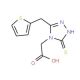 (3-Thiophen-2-ylmethyl-5-thioxo-1,5-dihydro-[1,2,4]triazol-4-yl)-acetic acid (CAS 892874-27-0) - chemical structure image