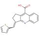 3-Thiophen-2-ylmethylene-2,3-dihydro-1H-cyclopenta[b]quinoline-9-carboxylic acid - chemical structure image