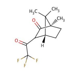 (&plus;)-3-(Trifluoroacetyl)camphor (CAS 51800-98-7) - chemical structure image