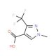 3-(Trifluoromethyl)-1-methyl-1H-pyrazole-4-carboxylic acid (CAS 113100-53-1) - chemical structure image