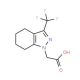 (3-Trifluoromethyl-4,5,6,7-tetrahydro-indazol-1-yl)-acetic acid (CAS 333309-21-0) - chemical structure image