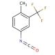3-(Trifluoromethyl)-4-methylphenyl isocyanate (CAS 51903-64-1) - chemical structure image