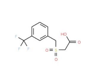 (3-Trifluoromethyl-&alpha;-toluenesulfonyl)acetic acid (CAS 773108-68-2) - chemical structure image