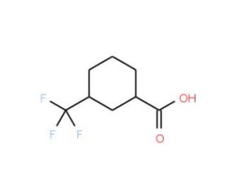 3-(trifluoromethyl)cyclohexane-1-carboxylic acid (CAS 104907-44-0) - chemical structure image