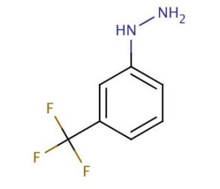 3-(Trifluoromethyl)phenylhydrazine (CAS 368-78-5) - chemical structure image