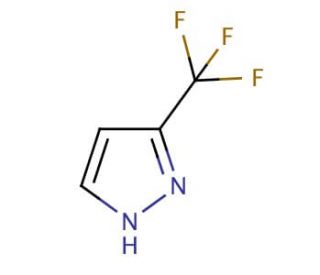 3-(Trifluoromethyl)pyrazole (CAS 20154-03-4) - chemical structure image