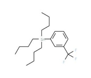 3-Trifluoromethyl(tri-n-butylstannyl)benzene (CAS 53566-38-4) - chemical structure image