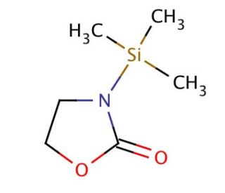 3-Trimethylsilyl-2-oxazolidinone (CAS 43112-38-5) - chemical structure image