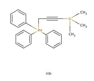 (3-Trimethylsilyl-2-propynyl)triphenylphosphonium bromide (CAS 42134-49-6) - chemical structure image
