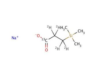 3-(Trimethylsilyl)propionic acid-d4 sodium salt (CAS 24493-21-8) - chemical structure image