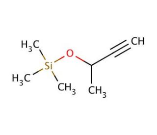3-(Trimethylsilyloxy)-1-butyne (CAS 17869-76-0) - chemical structure image