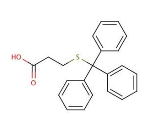3-(Tritylthio)propionic acid (CAS 27144-18-9) - chemical structure image