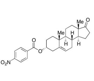 (3&alpha;)-3-[(4-Nitrobenzoyl)oxy]androst-5-en-17-one (CAS 1383292-25-8) - chemical structure image