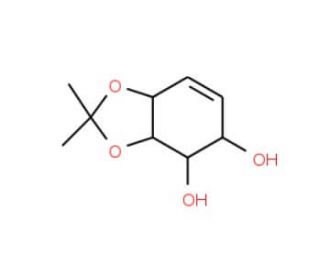 [3aS-(3a&alpha;,4&alpha;,5&alpha;,7a&alpha;)]-3a,4,5,7a-Tetrahydro-2,2-dimethyl-1,3-benzodioxole-4,5-diol (CAS 130669-76-0) - chemical structure imag