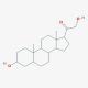 3β,21-Dihydroxy-5α-pregnan-20-one (CAS 567-01-1) - chemical structure image