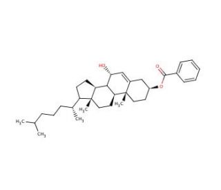 (3&beta;,7&alpha;)-Cholest-5-ene-3,7-diol 3-Benzoate (CAS 40824-59-7) - chemical structure image