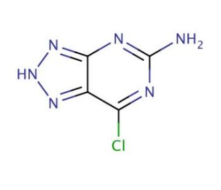 3H-1,2,3-Triazolo[4,5-d]pyrimidin-5-amine, 7-chloro- (CAS 88780-84-1) - chemical structure image