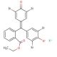 3′,3′′,5′,5′′-Tetrabromophenolphthalein ethyl ester potassium salt (CAS 62637-91-6) - chemical structure image