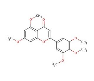 3&prime;,4&prime;,5&prime;,5,7-Pentamethoxyflavone (CAS 53350-26-8) - chemical structure image