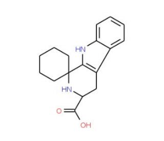 3&prime;,4&prime;-Dihydro-spiro[cyclohexane-1,1&prime;(2&prime;H)-pyrido[3,4-b]indole]-3&prime;-carboxylic acid - chemical structure image