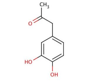 3&prime;,4&prime;-Dihydroxyphenylacetone (CAS 2503-44-8) - chemical structure image