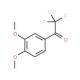 3′,4′-Dimethoxy-2,2,2-trifluoroacetophenone (CAS 300374-83-8) - chemical structure image