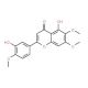 3′,5-Dihydroxy-4′,6,7-trimethoxyflavone (CAS 855-96-9) - chemical structure image