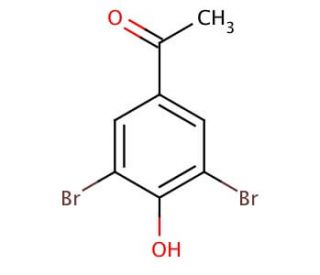3&prime;,5&prime;-Dibromo-4&prime;-hydroxyacetophenone (CAS 2887-72-1) - chemical structure image