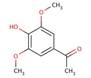 3&prime;,5&prime;-Dimethoxy-4&prime;-hydroxyacetophenone (CAS 2478-38-8) - chemical structure image