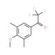 3′,5′-Dimethyl-4′-methoxy-2,2,2-trifluoro-acetophenone (CAS 845823-08-7) - chemical structure image