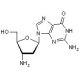3′-Amino-2′,3′-dideoxyguanosine (CAS 66323-49-7) - chemical structure image