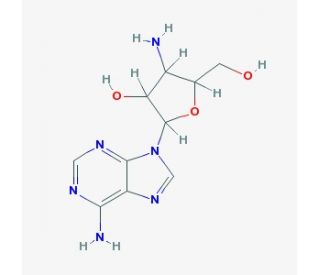 3&prime;-Amino-3&prime;-deoxyadenosine (CAS 2504-55-4) - chemical structure image