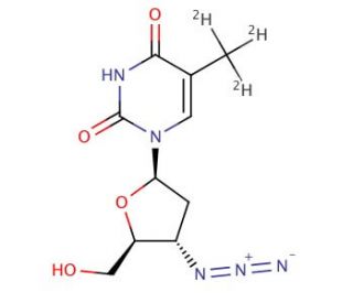 3&prime;-Azido-3&prime;-deoxythymidine, Methyl-d3 - chemical structure image