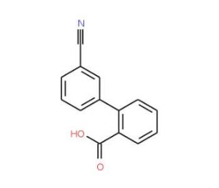 3&prime;-Cyano-biphenyl-2-carboxylic acid - chemical structure image