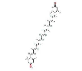 3&prime;-Dehydrolutein (CAS 23984-55-6) - chemical structure image