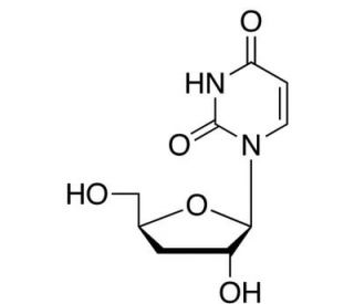 3&prime;-Deoxyuridine (CAS 7057-27-4) - chemical structure image