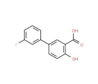 3&prime;-Fluoro-4-hydroxy-[1,1&prime;-biphenyl]-3-carboxylic acid - chemical structure image