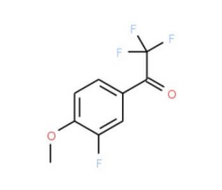 3&prime;-Fluoro-4&prime;-methoxy-2,2,2-trifluoroacetophenone (CAS 132734-54-4) - chemical structure image