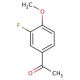 3′-Fluoro-4′-methoxyacetophenone (CAS 455-91-4) - chemical structure image