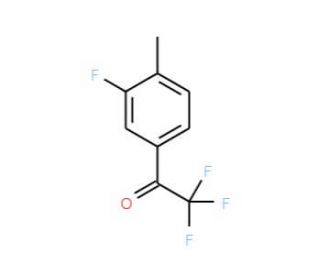 3&prime;-Fluoro-4&prime;-methyl-2,2,2-trifluoroacetophenone (CAS 845823-06-5) - chemical structure image